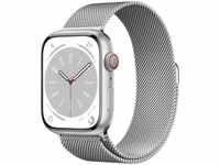 Apple Watch Series 8 (45 mm, Edelstahl, 4G, One Size) (21996931) Silver
