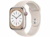 Apple MNK73FD/A, Apple Watch Series 8 (45 mm, Aluminium, 4G, One Size)...