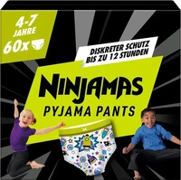Pampers Ninjamas (Gr. M, Monatsbox, 60 Stk.) (8006540630464) Blau, Grundpreis:...