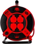 REV 0010307612, REV Kabeltrommel (40 m, 1.50 mm&sup2;) (0010307612) Rot/Schwarz
