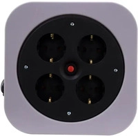 REV 0010012800, REV 0010012800 Kabeltrommel 10 m Schwarz Schutzkontakt-Stecker (10 m,
