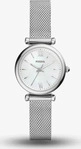 Fossil ES4432, Fossil Carlie Mini (Analoguhr, 28 mm) (ES4432) Silber