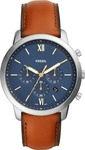 Fossil FS5453, Fossil Neutra (Chronograph, 44 mm) (FS5453) Braun/Blau