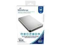 MediaRange HDD ext USB3.0 2TB silver HDD extern, Kapazität: 2TB (2 TB),...