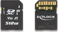 Delock 54092, Delock SD Express Speicherkarte 512 GB (512 GB, microSDXC, U3, UHS-I)