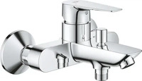 Grohe 23604001, Grohe Einhand-Wannenbatterie BAUEDGE 1/2" chr (23604001) Grau