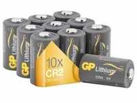 GP Batteries Fotobatterie Lithium Batterie CR2 (10 Stk., CR2, 750 mAh), Batterien +