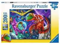 Ravensburger 12976, Ravensburger Kinderpuzzle - Weltall Dinos - 200 Teile Puzzle für