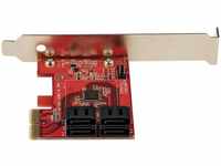 StarTech com 4P6G-PCIE-SATA-CARD, PCIe, SATA, PCIe 3.0, Rot, ASMedia - ASM1164,...