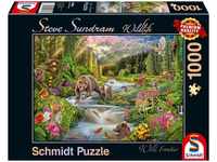 Schmidt Spiele 59964, Schmidt Spiele Wildtiere am Waldesrand (1000 Teile)