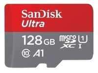 SanDisk Ultra microSDXC /s+SD Adapter (microSD, 128 GB, U1, UHS-I), Speicherkarte,