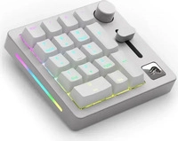 Glorious GLO-GMMK-NP-FOX-W, Glorious GMMK Wireless Numpad - Fox Switches, grau/weiss