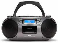 Aiwa BOOMBOX BBTC-660DAB/MG (FM, Bluetooth) Grau