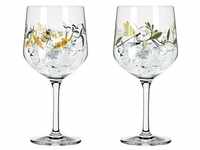 Ritzenhoff 2er-Set Gin-Kelch Botanic Glamour, Cocktailgläser, Transparent