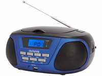 Aiwa BBTU-300BL portable stereo system Analog Black, Blue (FM, AM, MW,...