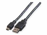 Roline USB 2.0 Kabel (0.80 m, USB 2.0), USB Kabel