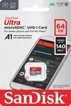 SANDISK SDSQUAB-064G-GN6MN, SANDISK 64 GB MicroSDXC Ultra 140MB card only (64 GB,