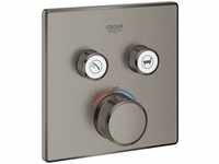 Grohe 29124AL0, Grohe Thermostat GROHTHERM SMARTCONTROL eck 2 Absp.ve. hard graphite