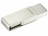 Hama USB-Stick Rotate Pro, USB 3.0, 128GB, 90MB/s, Silber (128 GB, USB 3.0), USB