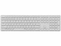 Rapoo 13550, Rapoo Kabellose Multimodus Tastatur E9800M, DE-Layout, Weiß (DE)