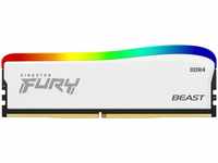 Kingston FURY Beast RGB SE (1 x 8GB, 3600 MHz, DDR4-RAM, DIMM) (22457634) Weiss