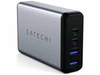 Satechi ST-MC2TCAM, Satechi Travel Charger (75 W, Power Delivery) Schwarz/Silber