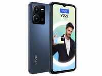 Vivo Y22s (128 GB, Blue, 6.55", Dual SIM, 50 Mpx, 4G), Smartphone, Blau