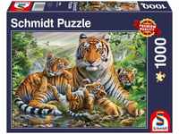 Schmidt Spiele 58986, Schmidt Spiele Tiger und Welpen (1000 Teile)