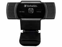Verbatim 49578, Verbatim Webcam mit Mikrofon AWC-01 1080p Autofokus (3.60 Mpx)