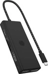 Icy Box 60999, Icy Box IB-DK4011-CPD (USB-C, 9 Ports) (60999) Schwarz