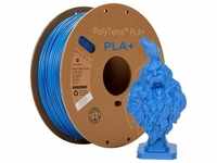 Polymaker Polyterra Pla Plus Karton-Spule, Blau, 1 kg, 1.75mm (PLA, Blau), 3D