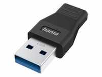 Hama USB-Adapter (USB-A, USB Typ-C), Data + Video Adapter, Schwarz