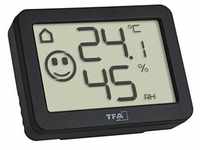 TFA Digitales Thermo-Hygrometer, Thermometer + Hygrometer, Schwarz