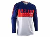 Leatt, Herren, Sportshirt, Jersey Moto 4.5 Lite 23 (M), Blau, Rot, Weiss, M
