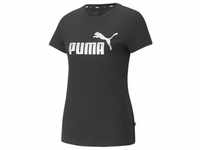 Puma, Damen, Shirt, ESS+ Metallic Logo Tee, Schwarz, (M)