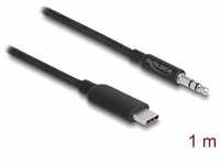 Delock Audio-Kabel USB-C-Stecker - 3.5 mm Klinke 1 m (1 m, USB), Audio Kabel