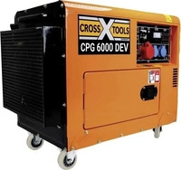 CrossTools 68034, CrossTools CPG 6000 DEV 4-Takt Stromerzeuger 6.3 kW 400 V 230...