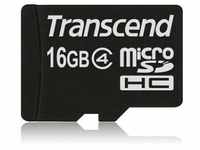 Transcend TS16GUSDC4, Transcend microSDHC Card (microSDHC, 16 GB) Schwarz