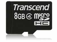 Transcend TS8GUSDC4, Transcend Flash-Speicherkarte 8GB Micro SDHC, C4 (microSDHC, 8