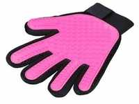 Trixie Fur care glove, 16 × 24 cm, pink/sort (Katze), Tierpflegemittel