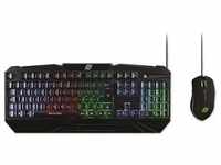 MediaRange Gaming Series Set Tastatur + Maus QWERTZ sw (DE, Kabelgebunden), Tastatur,