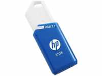 HP x755w (32 GB, USB A, USB 3.0), USB Stick, Blau, Weiss