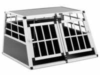 Wiesenfield Hundetransportbox Auto Hundebox Aluminium Trapezform 70 x 90 x 50 cm