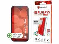 Displex 1512, Displex Real Glass, 2D Panzerglas + Handyhülle (1 Stück, iPhone 13