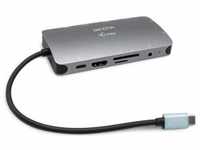 Dicota D31955 (USB C), Dockingstation + USB Hub, Silber