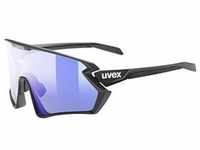 Uvex Sports, Unisex, Sportbrille, sportstyle 231 2.0 V (Black Mat, Blue, Black...