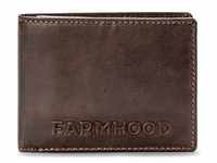 Farmhood, Portemonnaie, Nashville Geldbörse RFID Schutz Leder 13 cm, Braun