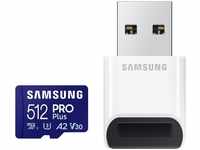 Samsung MB-MD512SB/WW, Samsung Pro Plus (microSDXC, 512 GB, U3, UHS-I) Blau
