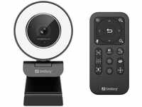Sandberg Streamer USB Webcam Pro Elite (3.60 Mpx) (25053550) Schwarz
