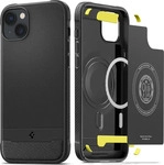 Spigen ACS05036, Spigen Rugged Armor Mag Magsafe iPhone 14 case - Black (Apple...